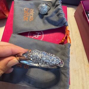 Alexis Bittar Silver and Crystal Jewelry Set